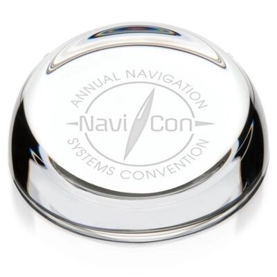 Slant Top Crystal Custom Paperweight Thumbnail