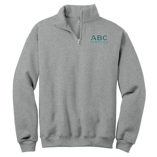 LC - NuBlend ® 1/4 Zip Cadet Collar Sweatshirt Thumbnail