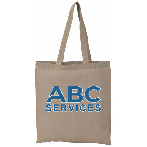 Tote - Eco-Friendly 5oz Recycled Cotton Twill Tote Bag (Min 100) Thumbnail